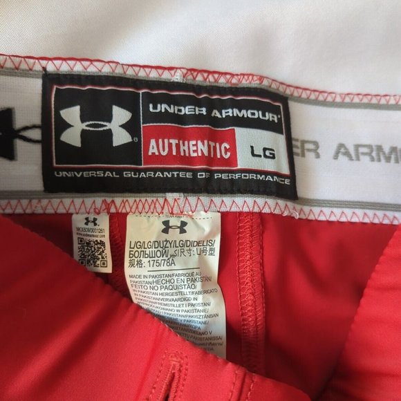 Under Armour Red/White Football Pants Adult Large - Picture 6 of 10